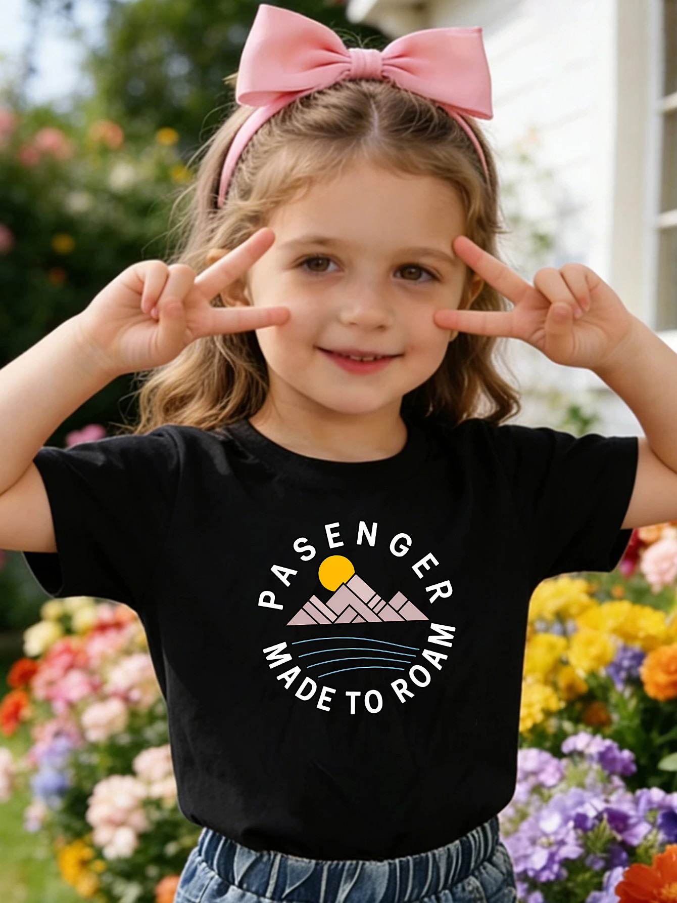 Outdoor Adventure Girl - Kaos Anak Motif Petualangan Gunung Luar