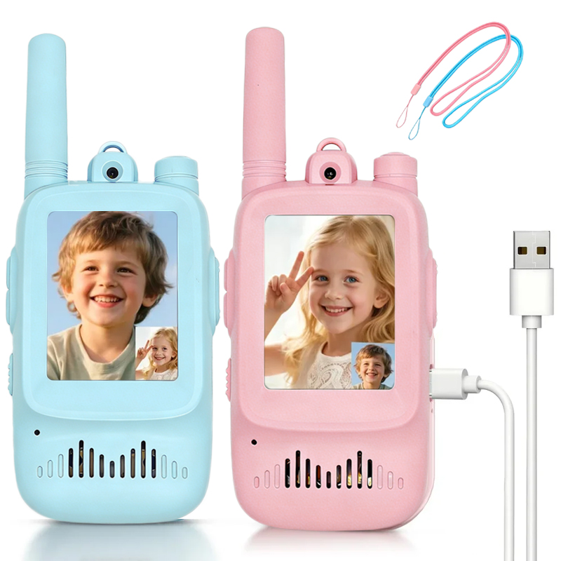 Outdoor Adventure Toys For Kids - 2pcs Walkie Talkie Video Anak-anak Isi