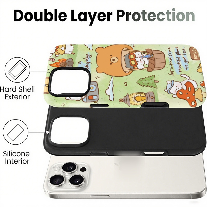 Casing Ponsel Hybrid Dua Lapis - Outdoor Adventure Series ulasan dan harga