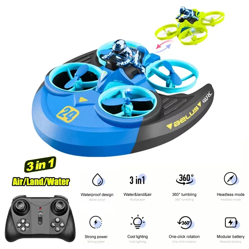 Pesawat RC 3-in-1 Darat Udara  - Outdoor Adventure Toys For Kids ulasan dan harga