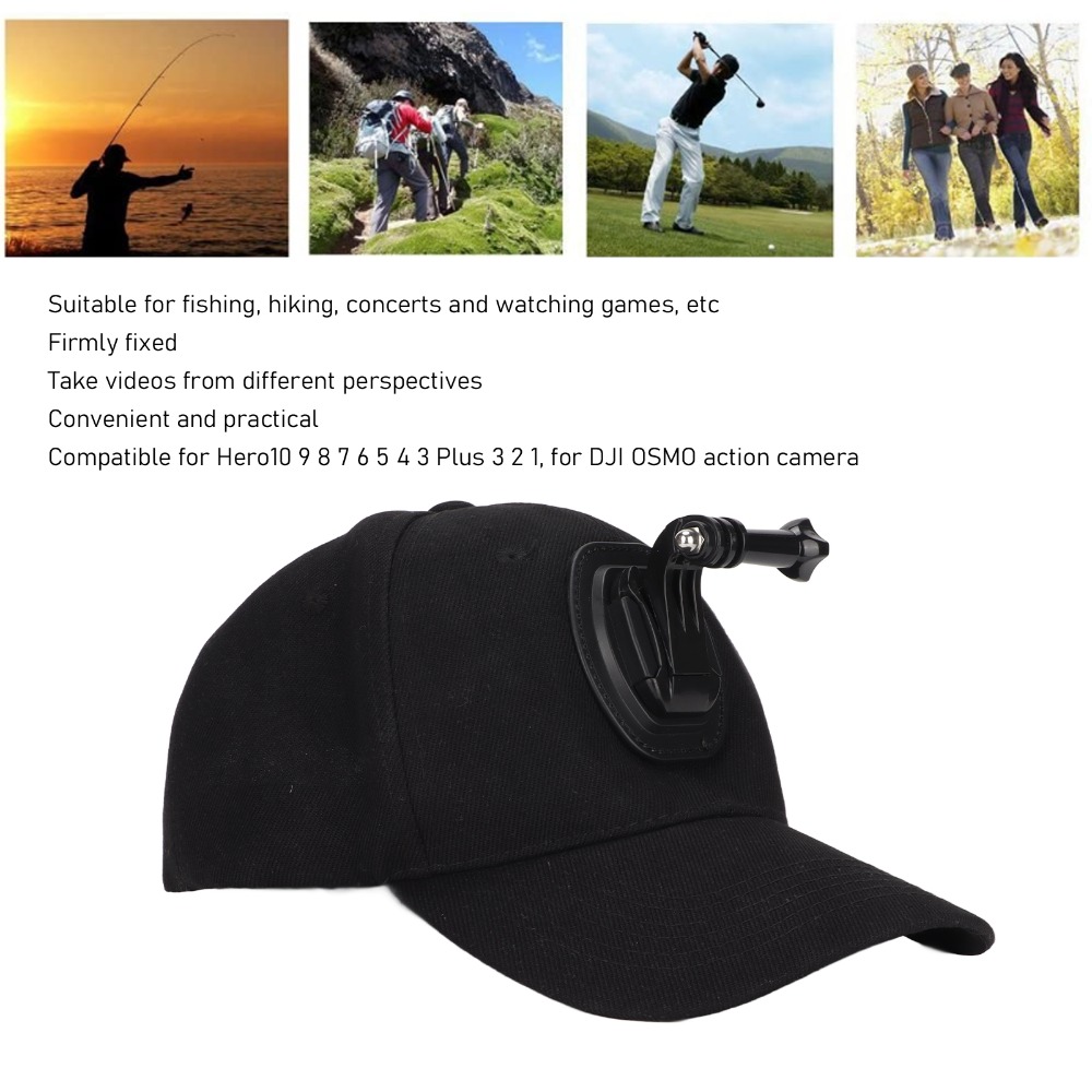 Topi Kamera Olahraga Hitam, Ri - Outdoor Adventure Series ulasan dan harga